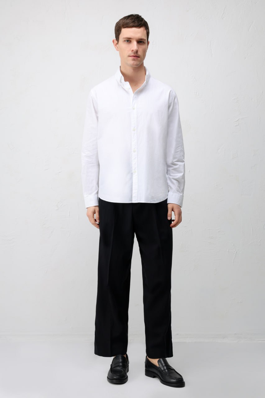 c’est moi essential beyaz oxford gömlek